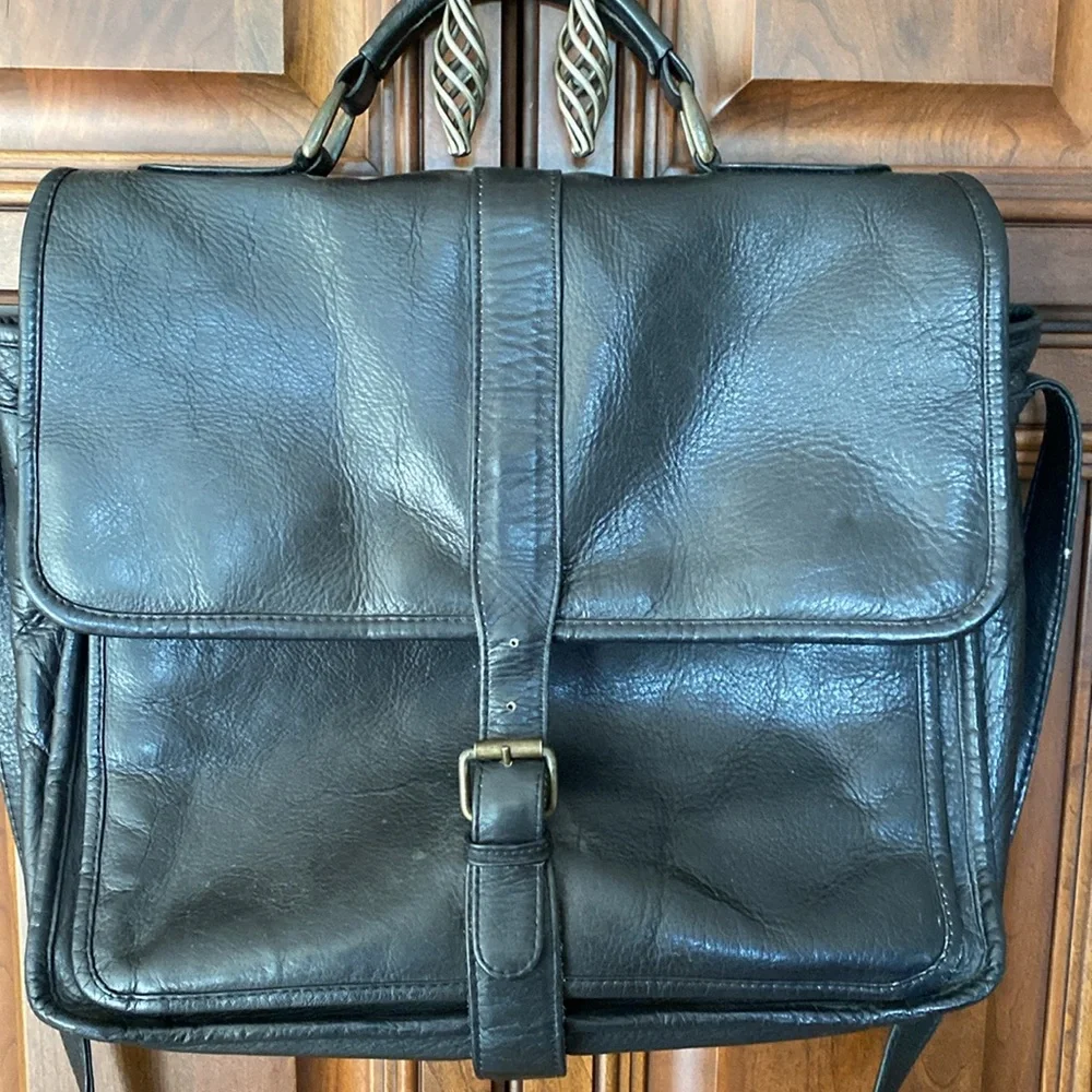 LEATHER CLAVA AMERICAN Satchel Bag